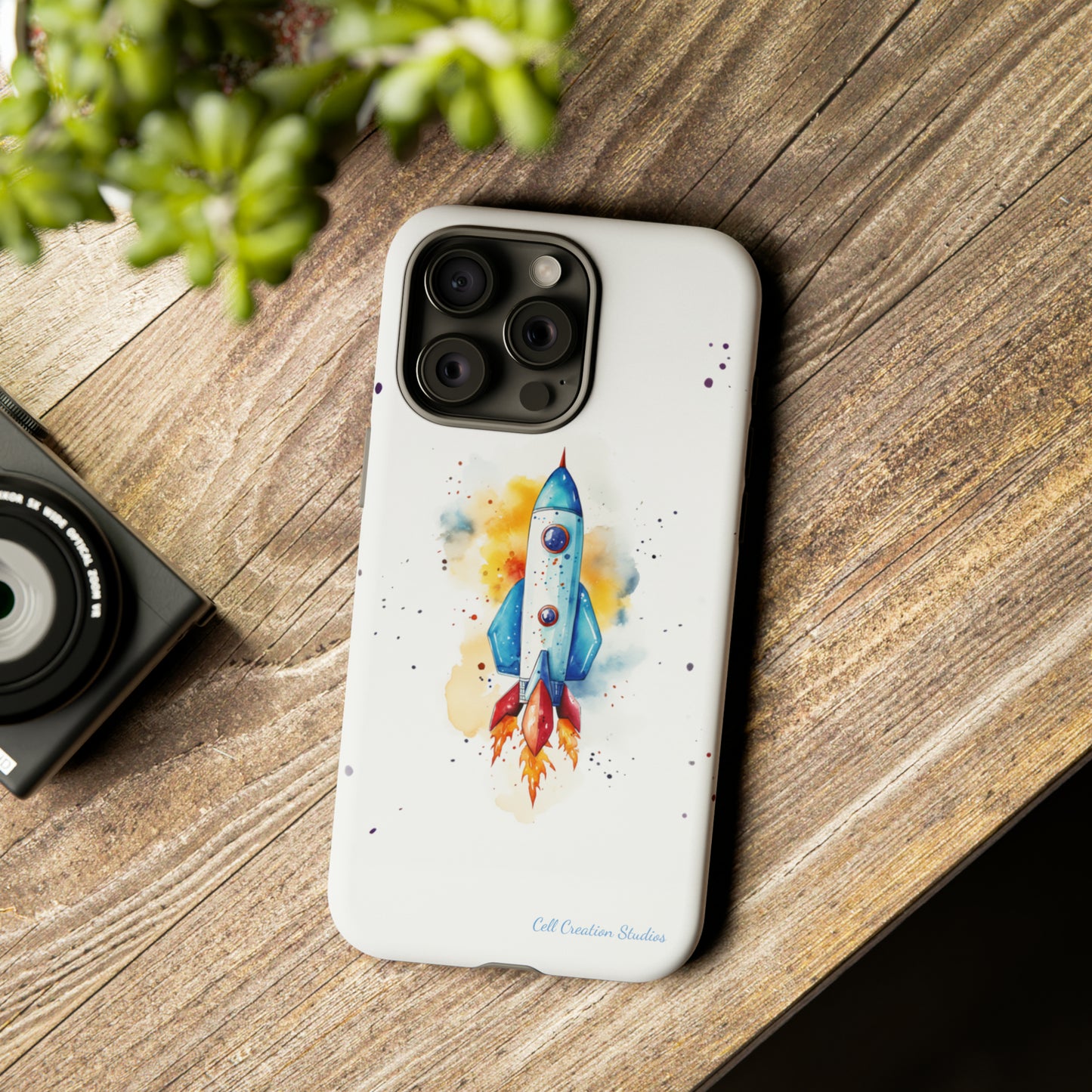Introducing our "Cosmic Rocket" Cell Phone Case – Where Style Meets Adventure -Tough Cases