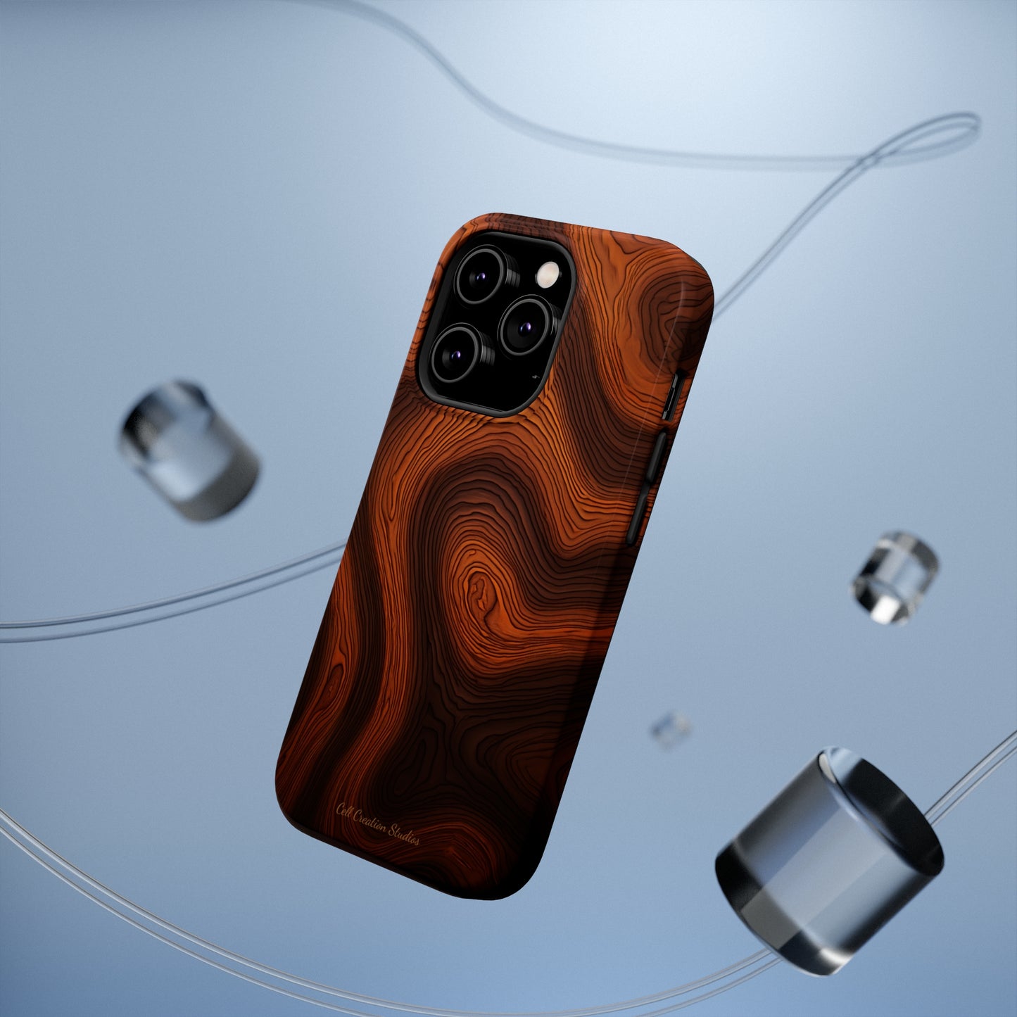 Introducing the "Natural Woodgrain" Cell Phone Case – Embrace Organic Beauty with Wood Pattern Design -MagSafe Tough Cases