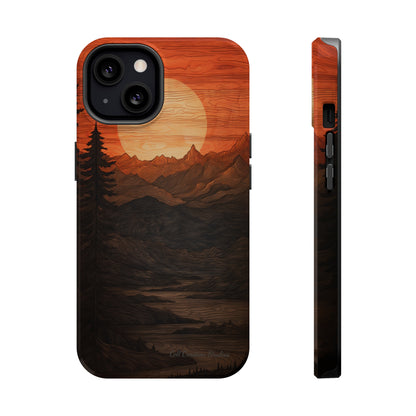 The "Sunset Mountains" Phone Case -MagSafe Tough Cases