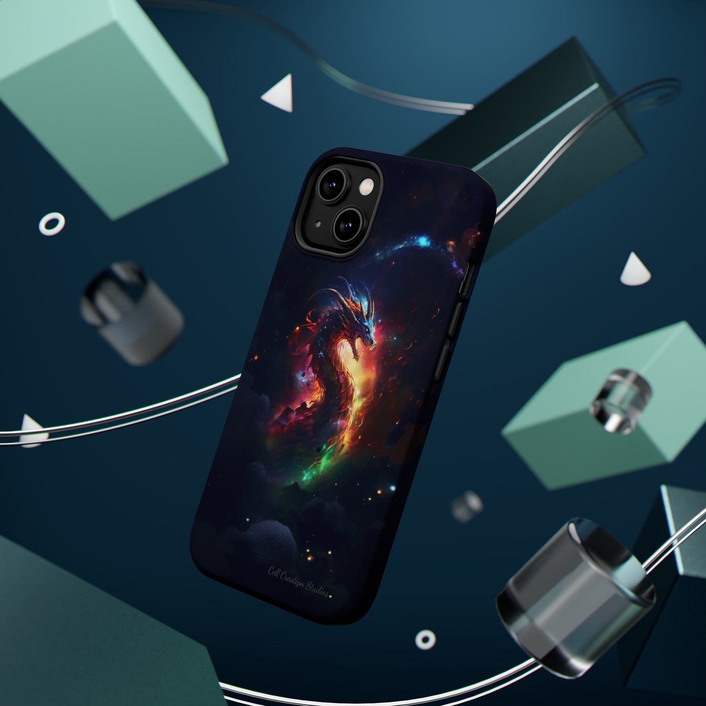 "Cosmic Dragon Unleashed" -MagSafe Tough iPhone Cases