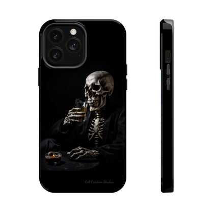 "Embrace the Dark Side with Our Skeleton Drinking Phone Case" -MagSafe Tough Cases