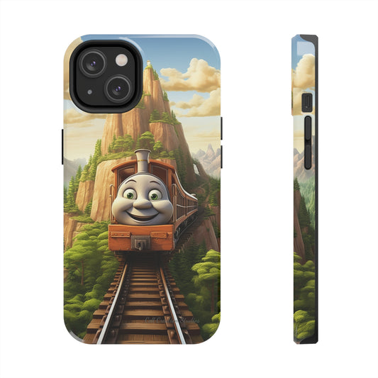 The "Mountain Journey Train" Character Phone Case -Tough Phone Cases