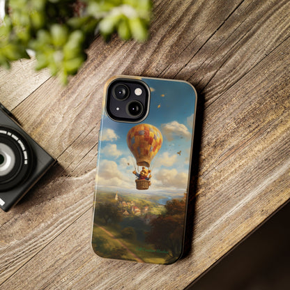 Introducing the "Winnie-The-Pooh's Balloon Adventure" Cell Phone Case – Soar to New Heights in Style -Tough Phone Cases