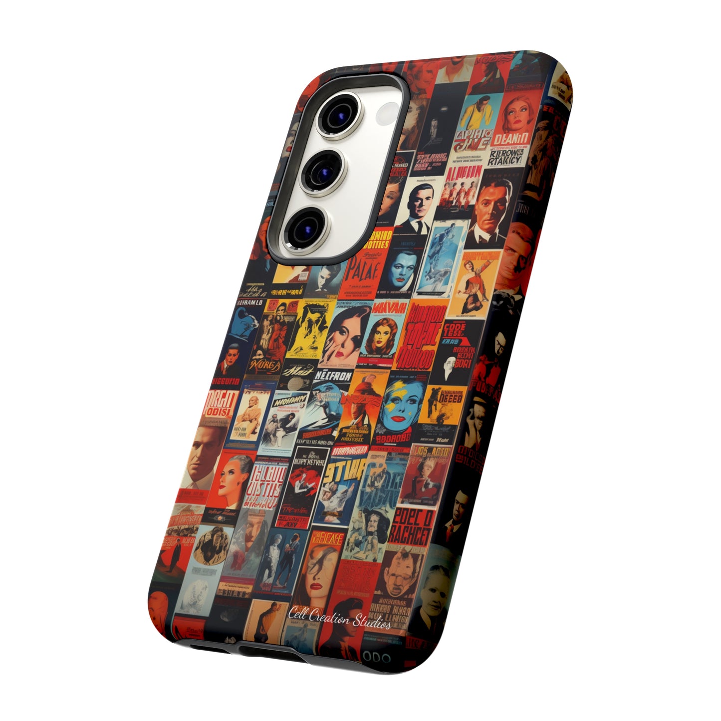 Introducing the "Vintage Movie Poster Collage" Cell Phone Case – Timeless Hollywood Charm -Tough Cases