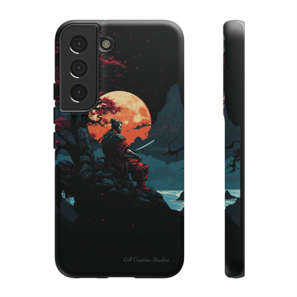 Introducing the "Moonlit Samurai Serenity" Cell Phone Case – Embrace Elegance and Strength -Tough Cases