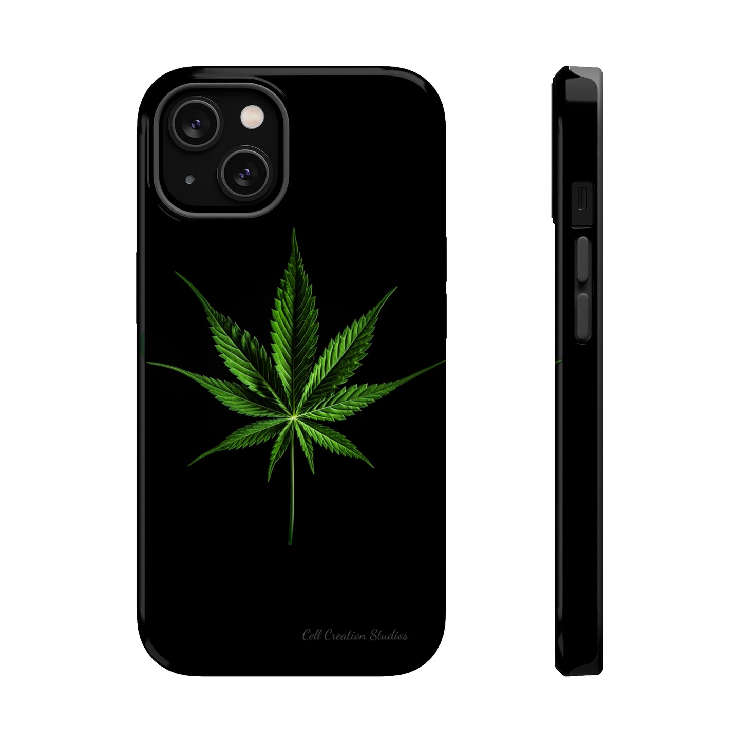 "Cannabis Chic" Marijuana Leaf Phone Case -MagSafe Tough Cases