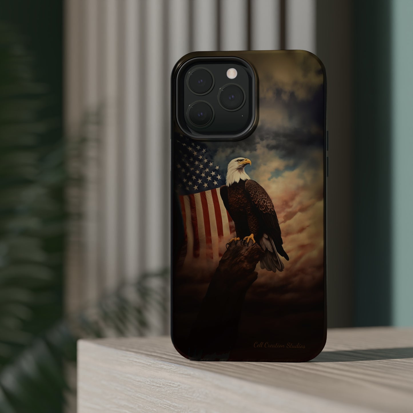 Introducing the "Patriot's Pride" Cell Phone Case – Soar with the American Eagle in Style -MagSafe Tough Cases