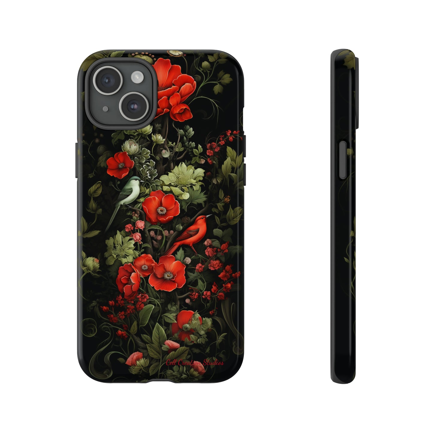 "Floral Serenade Elegance" -Tough iPhone Cases