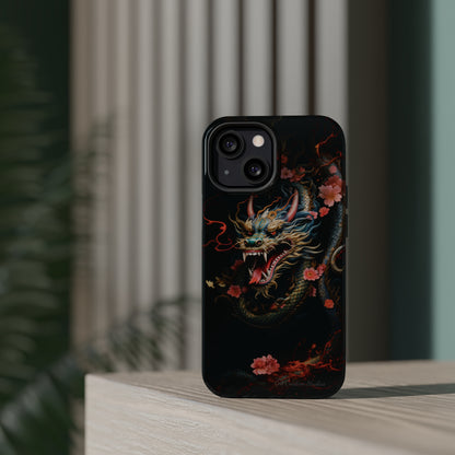 Introducing the "Mystical Japanese Dragon" Cell Phone Case – Unleash the Dragon's Power -MagSafe Tough Cases