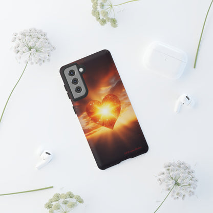 Introducing the "Sunlit Heart" Cell Phone Case – Embrace Love and Radiance -Tough Cases