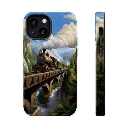 The "Scenic Mountain Train" Phone Case -MagSafe Tough Cases