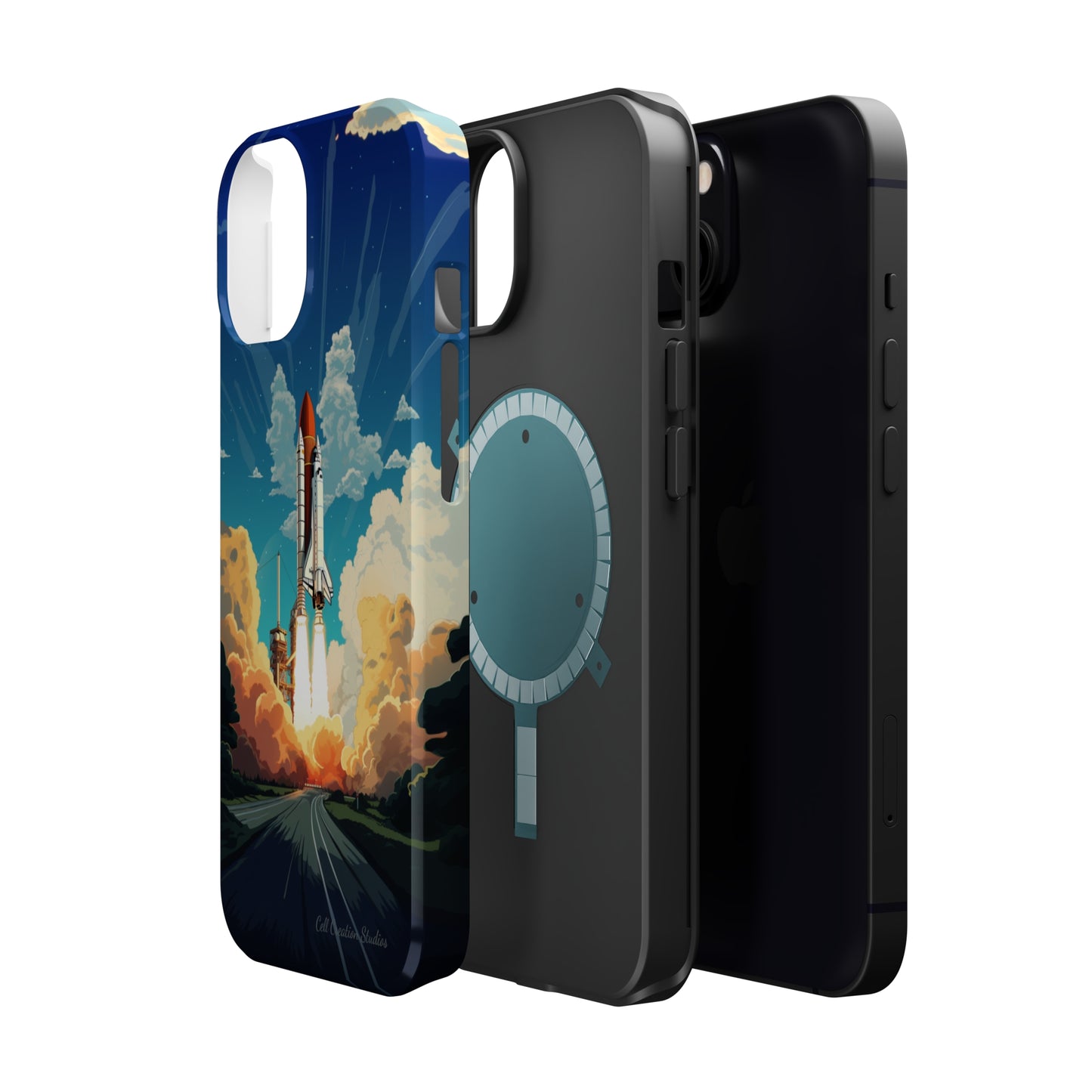 Introducing the "NASA Space Shuttle Launch" Cell Phone Case - Elevate Your Style to New Heights -MagSafe Tough Cases