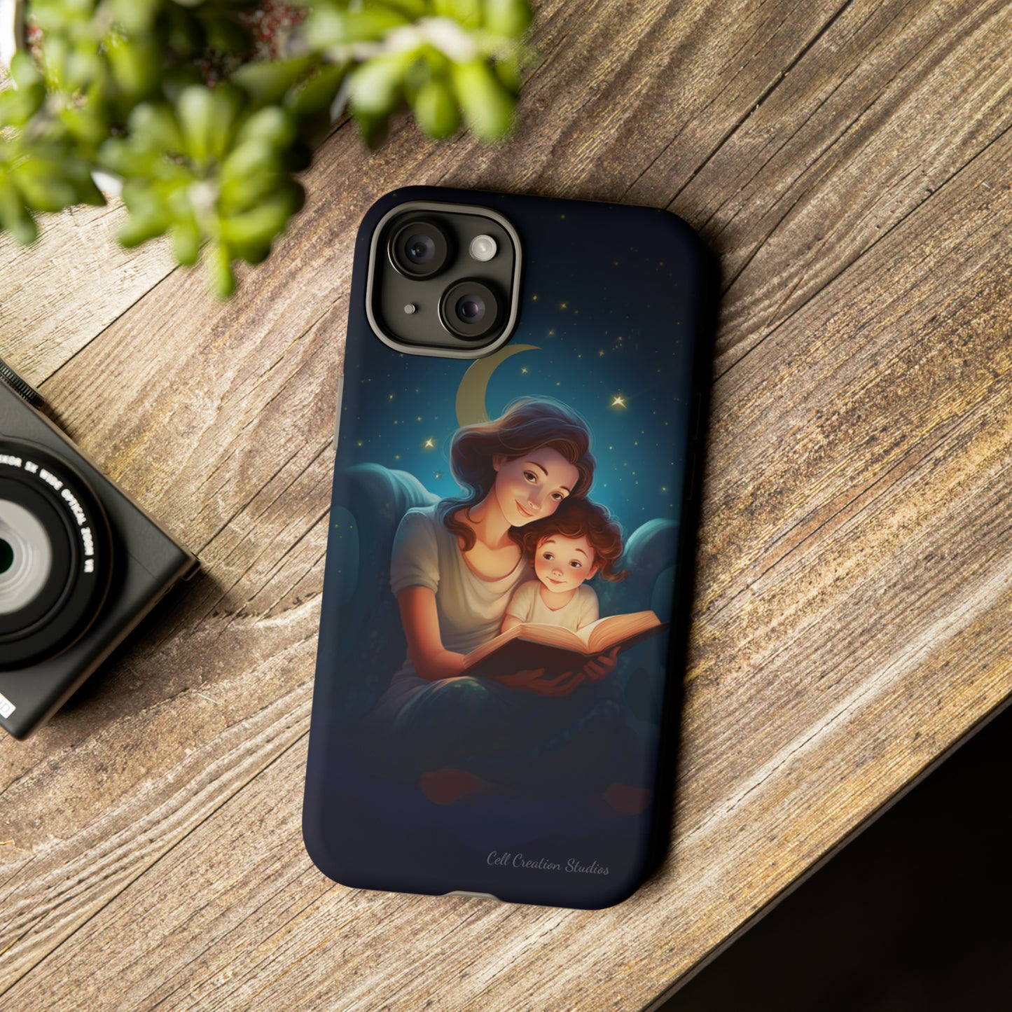 Introducing the "Bedtime Story Bliss" Cell Phone Case – Cherish Heartwarming Moments with Every Glance -Tough Cases