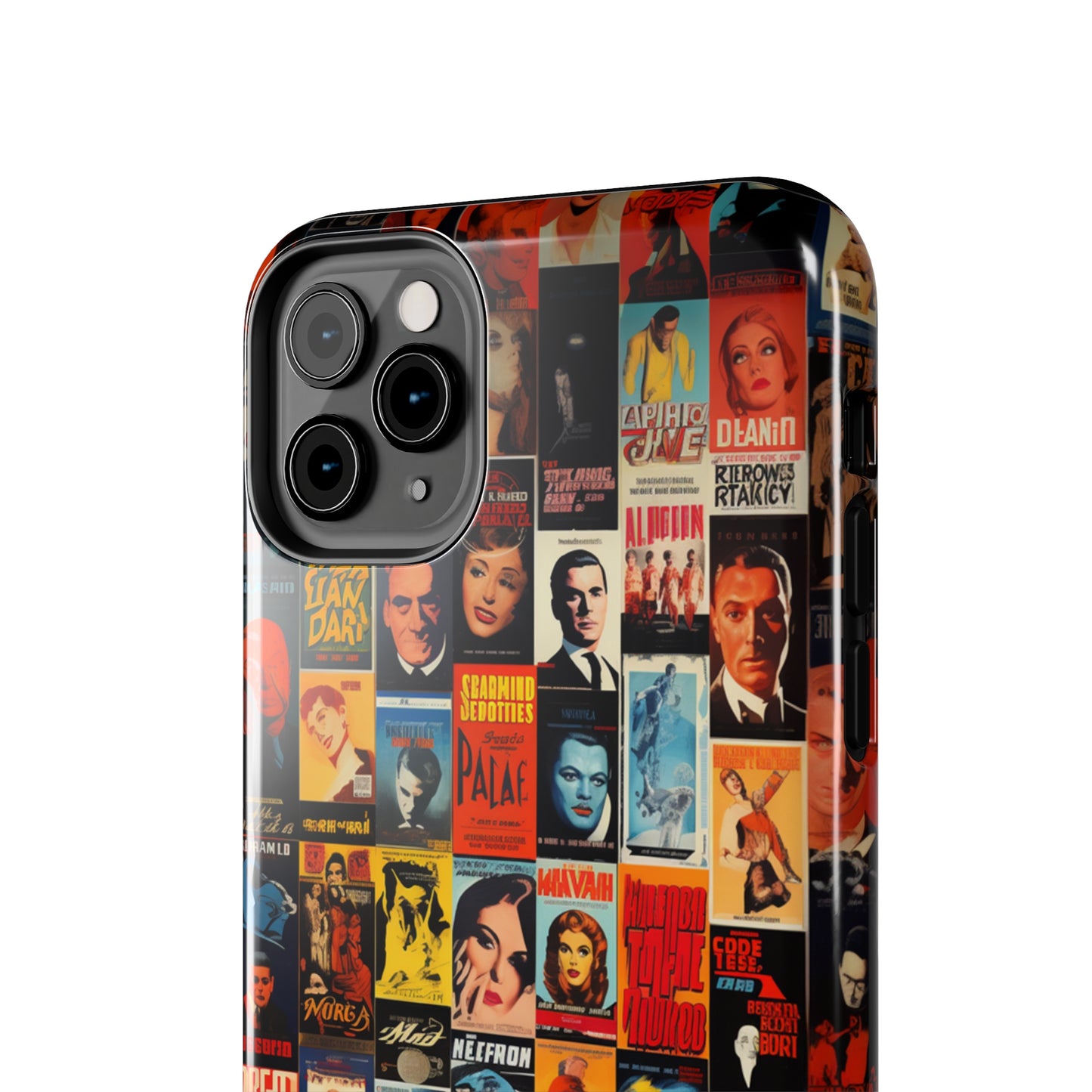 Introducing the "Vintage Movie Poster Collage" Cell Phone Case – Timeless Hollywood Charm -Tough Phone Cases