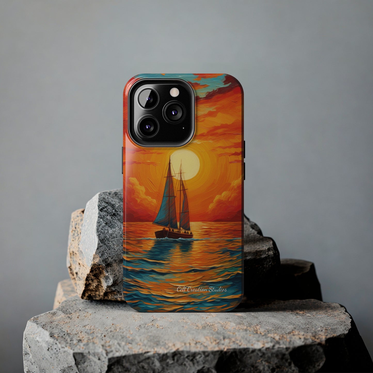 "Sailboat Sunset" -Tough iPhone Cases