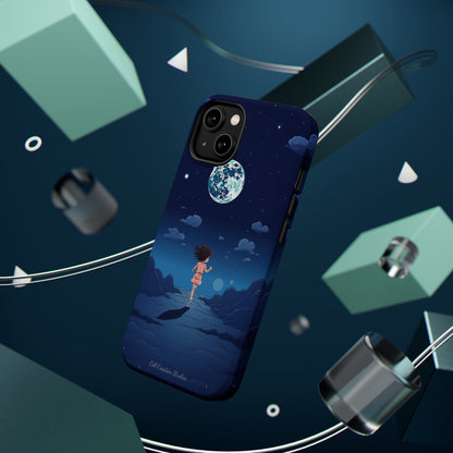 Introducing the "Moonlit Runner" Cell Phone Case – Embrace Adventure with a Captivating Lunar Design -MagSafe Tough Cases