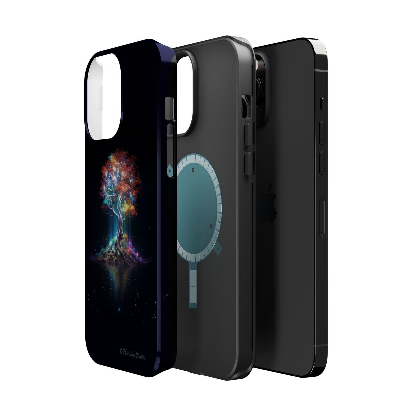 Introducing the "Vibrant Glow Tree" Cell Phone Case – Radiate Elegance with Nature's Brilliance -MagSafe Tough Cases