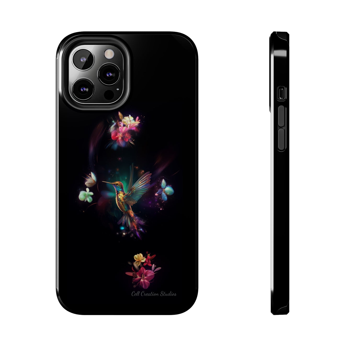 Introducing the "Floral Harmony Hummingbird" Cell Phone Case – Where Elegance Meets Nature -Tough Phone Cases