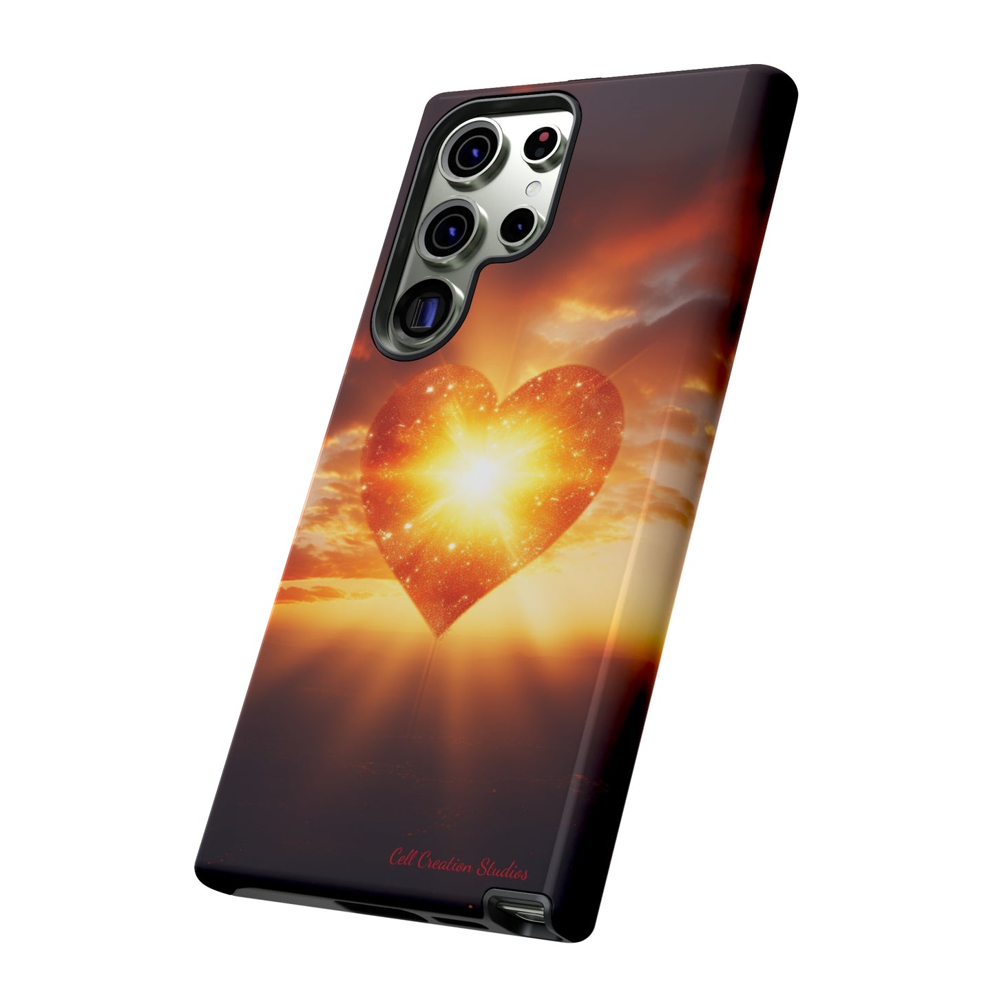 Introducing the "Sunlit Heart" Cell Phone Case – Embrace Love and Radiance -Tough Cases