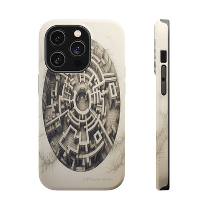 "Discover the Mystery: Maze-Inspired Cell Phone Case" -MagSafe Tough Cases