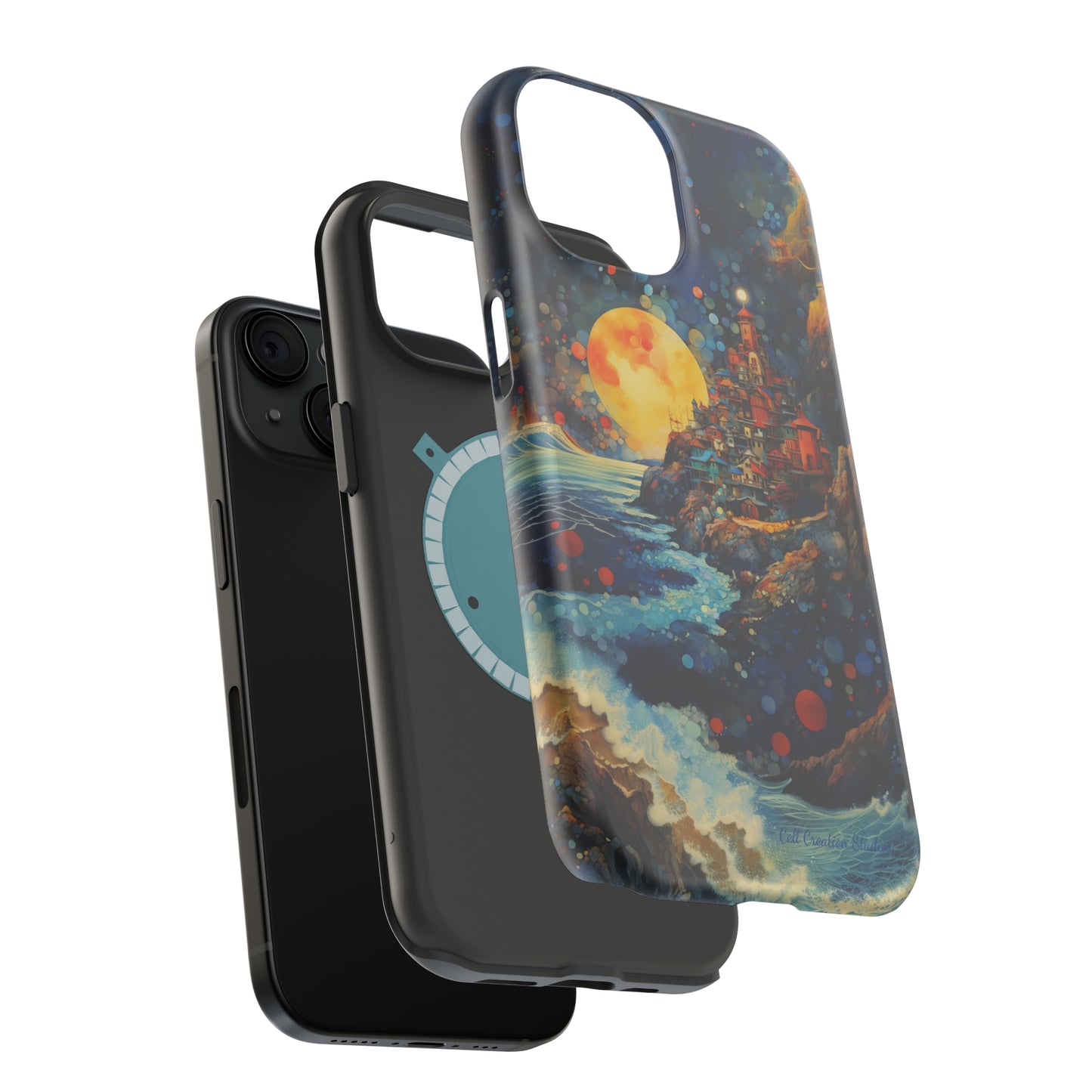 "Moonlit Coastal Vista" -MagSafe Tough iPhone Cases