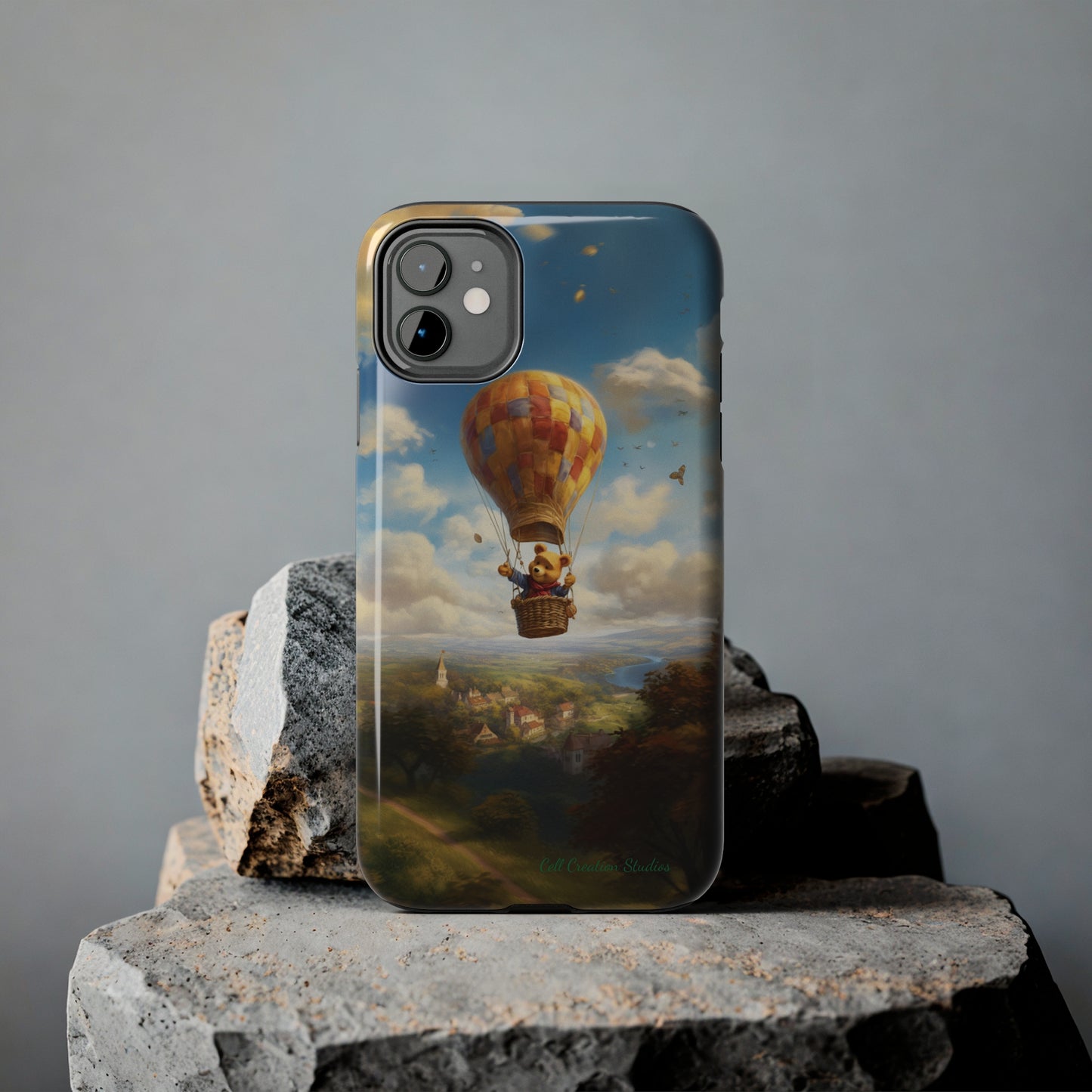 Introducing the "Winnie-The-Pooh's Balloon Adventure" Cell Phone Case – Soar to New Heights in Style -Tough Phone Cases