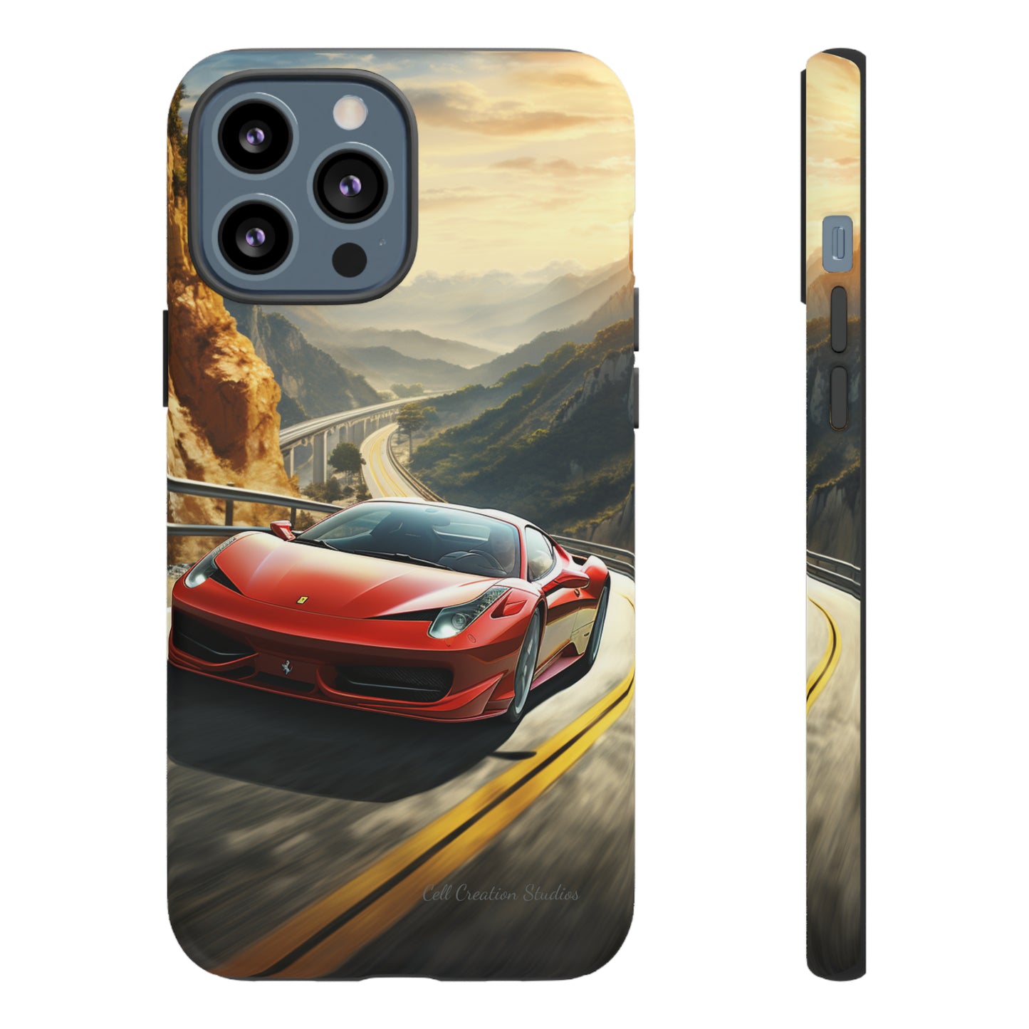 "Mountain Majesty Ferrari Edition" -Tough iPhone Cases