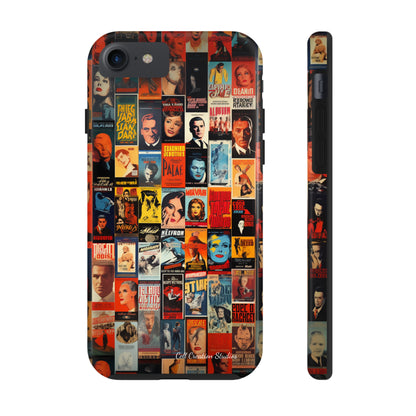 Introducing the "Vintage Movie Poster Collage" Cell Phone Case – Timeless Hollywood Charm -Tough Phone Cases