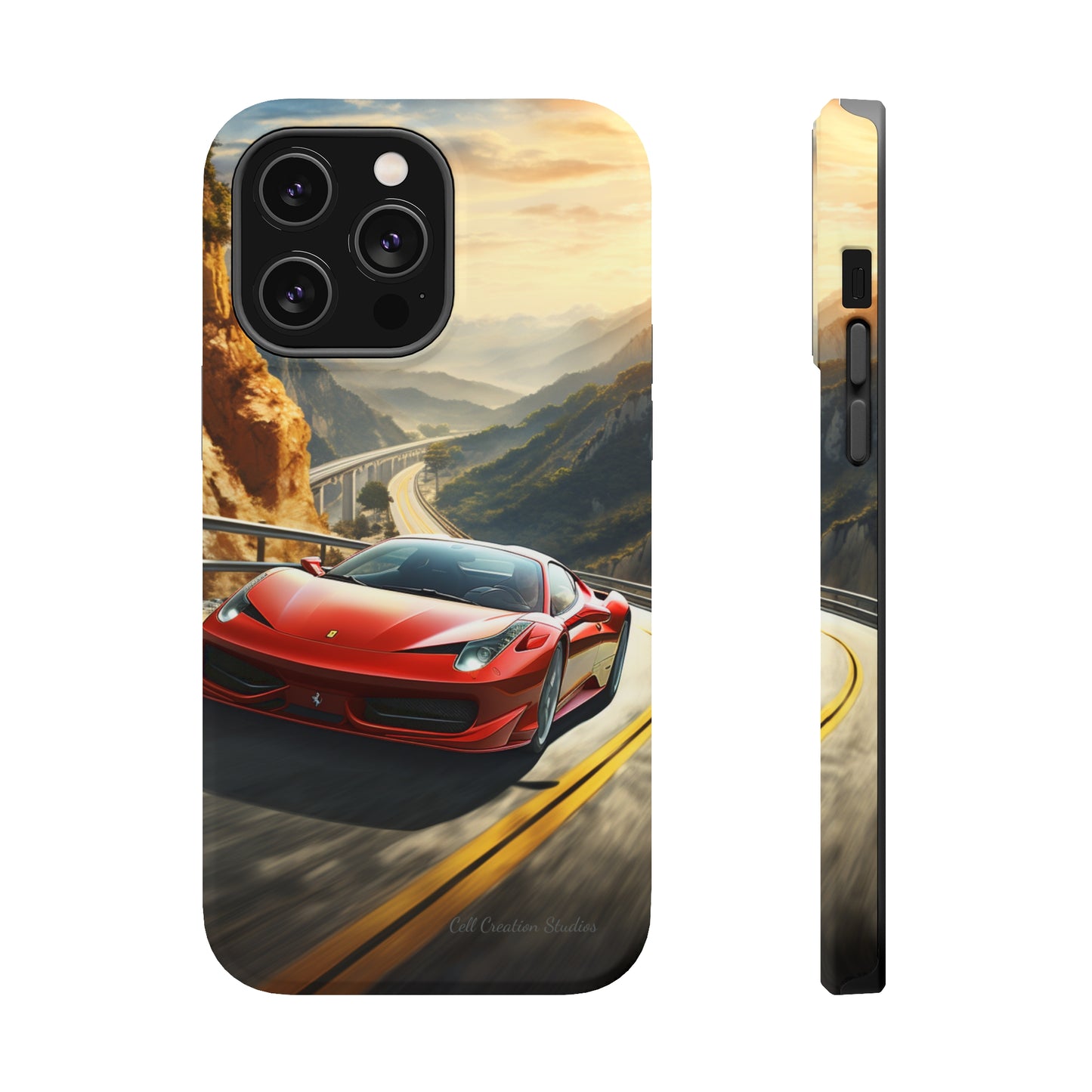 "Mountain Majesty Ferrari Edition" -MagSafe Tough iPhone Cases