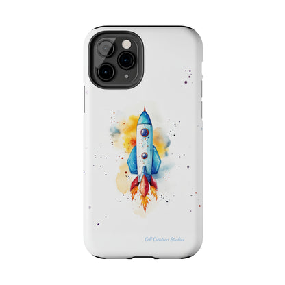 Introducing our "Cosmic Rocket" Cell Phone Case – Where Style Meets Adventure -Tough Phone Cases