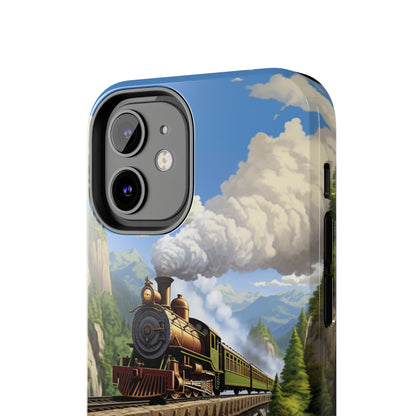 The "Scenic Mountain Train" Phone Case -Tough Phone Cases