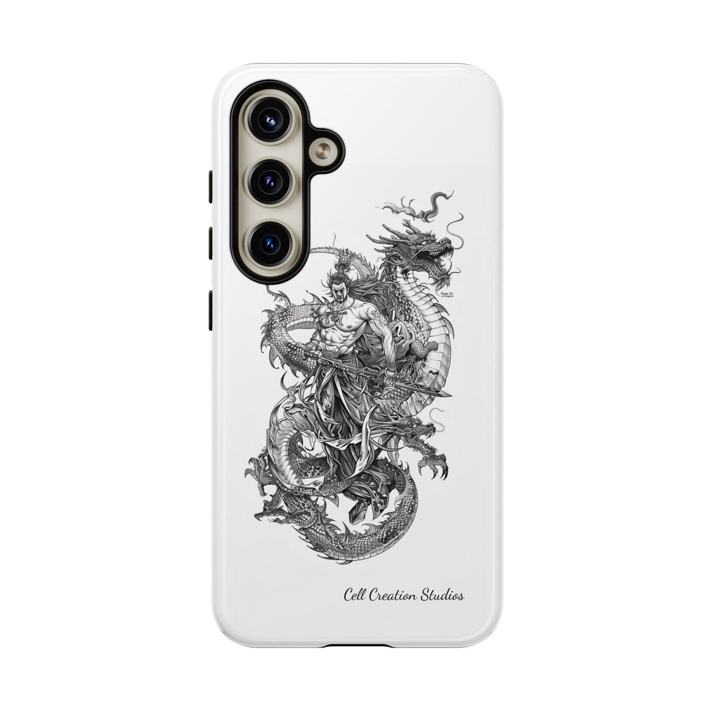 "Samurai and Dragon Sketch" -Tough Samsung Galaxy Cases