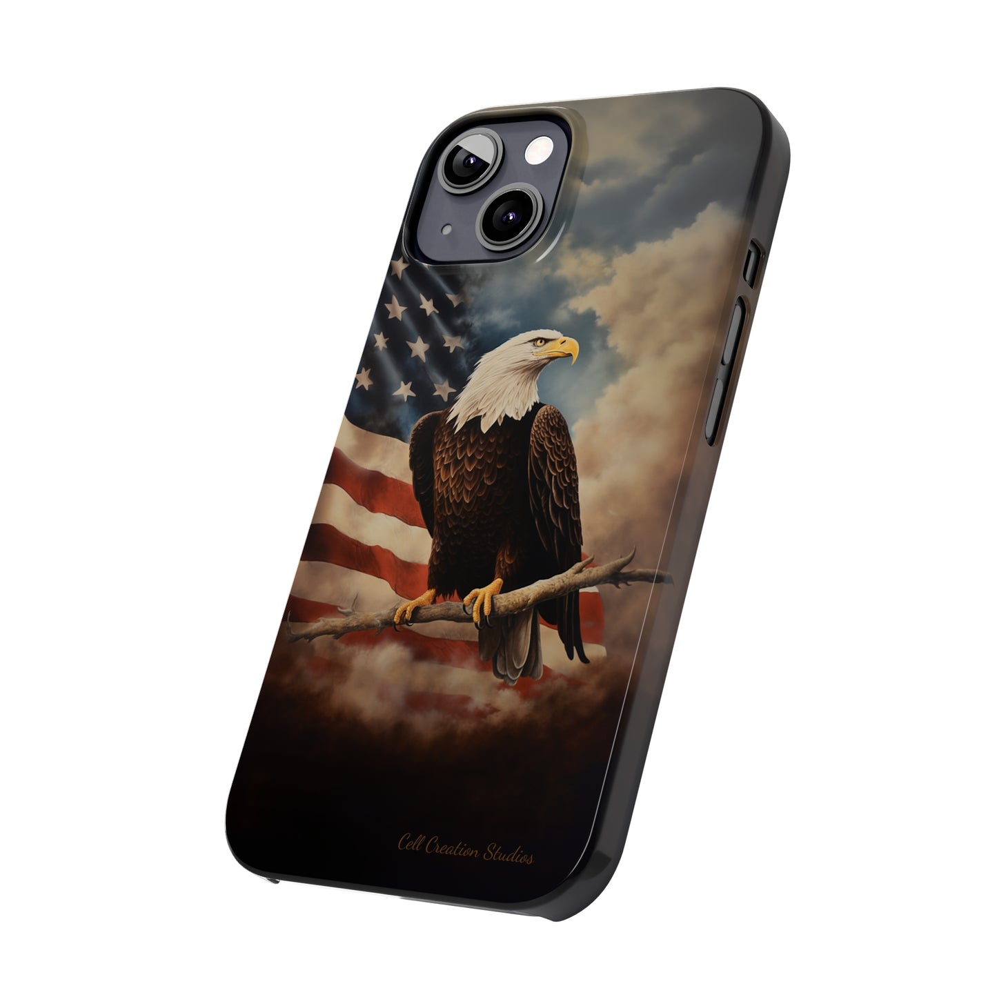 Introducing the "Eagle's Majesty" Cell Phone Case – Soar with American Pride -Slim Phone Cases