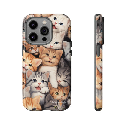 "Kitten Cuddle Haven" Phone Case -Tough Cases