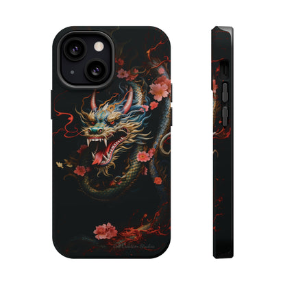 Introducing the "Mystical Japanese Dragon" Cell Phone Case – Unleash the Dragon's Power -MagSafe Tough Cases