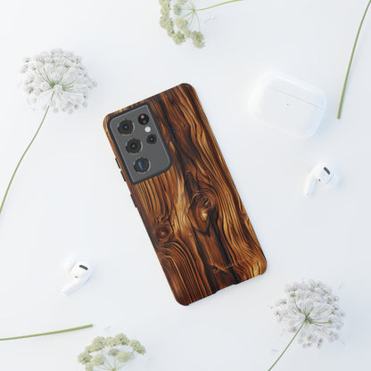 "Wood Grain Elegance" Tough Samsung Galaxy Cases