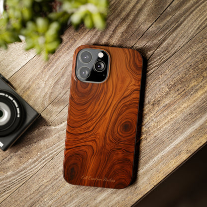 Introducing the "Natural Woodgrain" Cell Phone Case – Embrace Organic Beauty with Wood Pattern Design -Slim Phone Cases