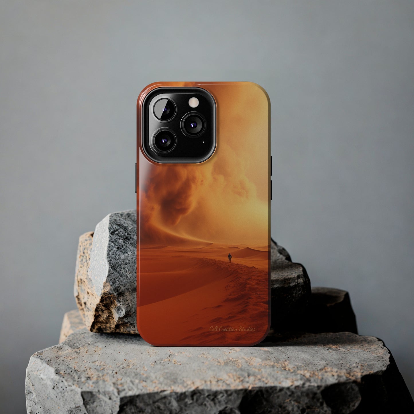 Introducing the "Desert Wanderer" Cell Phone Case – Embark on a Journey through Sand and Storm -Tough Phone Cases