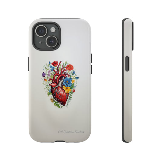 "Floral Heart Harmony" -Tough iPhone Cases