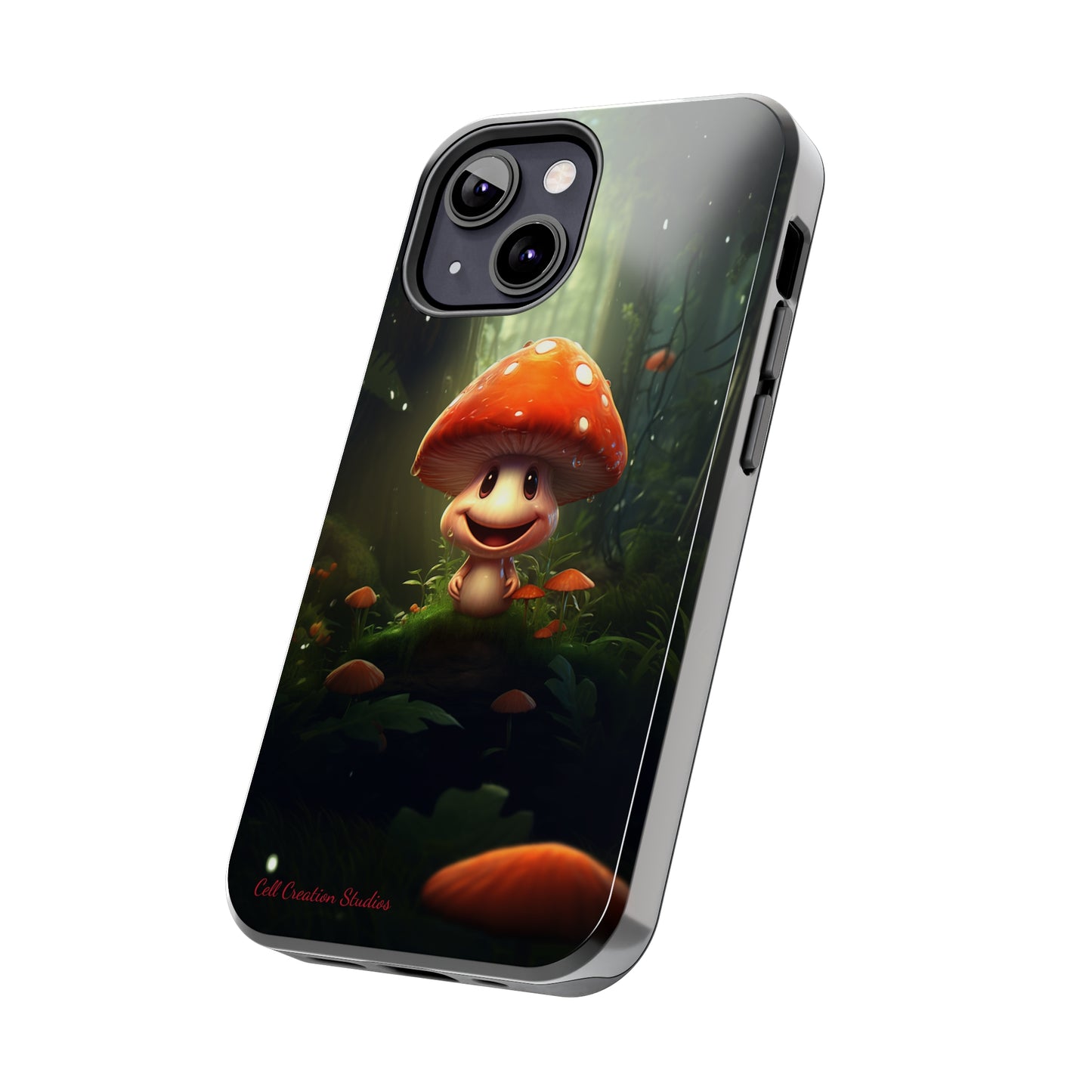 Introducing the "Cheerful Smiling Mushroom" Cell Phone Case – Spread Joy with Every Glance -Tough Phone Cases