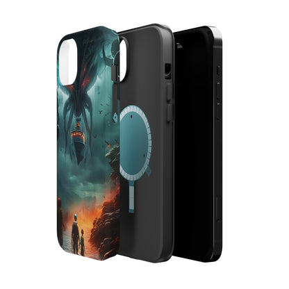 Introducing the "Extraterrestrial Resonance" Cell Phone Case – Unveil the Unseen! -MagSafe Tough Cases