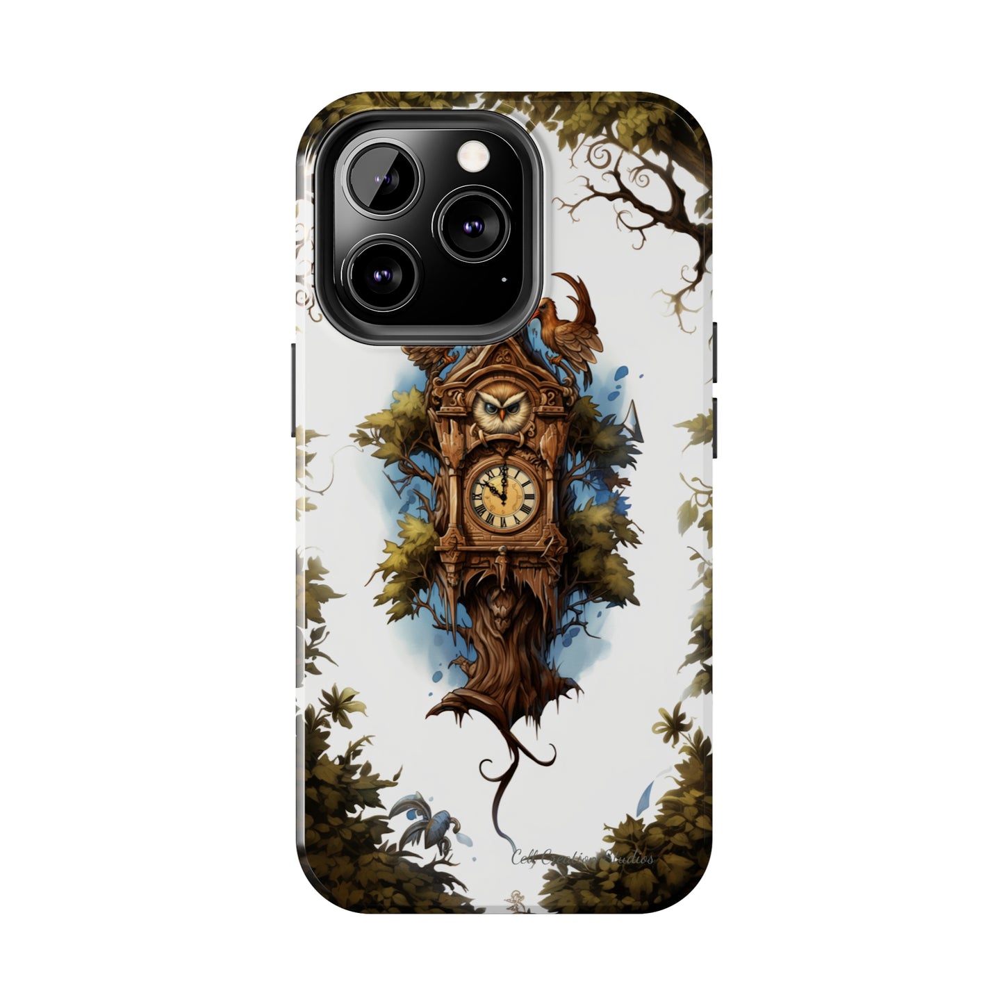 Introducing the "Timeless Charm Cuckoo Clock" Cell Phone Case – Embrace Vintage Elegance -Tough Phone Cases