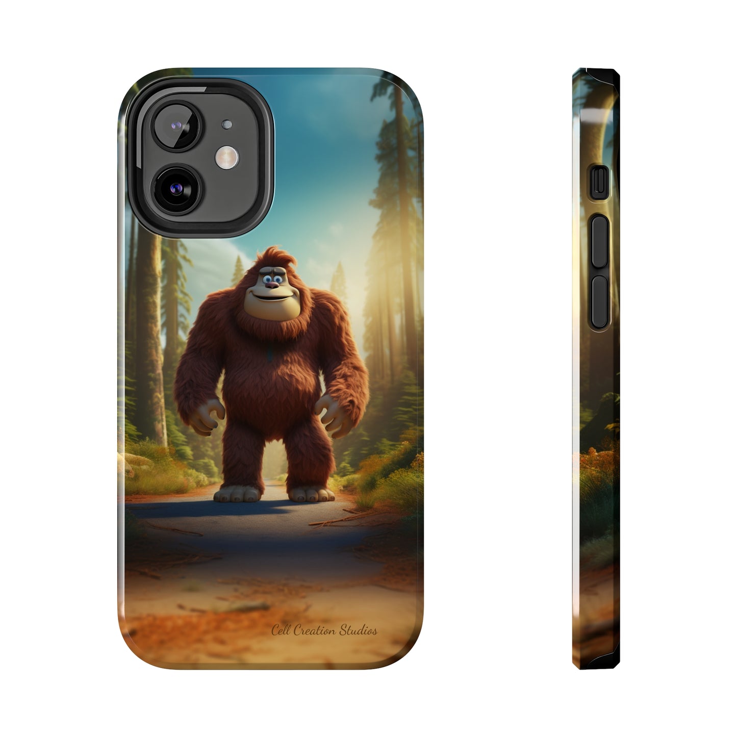 The "Trail Trekker" Bigfoot Cartoon Phone Case -Tough Phone Cases