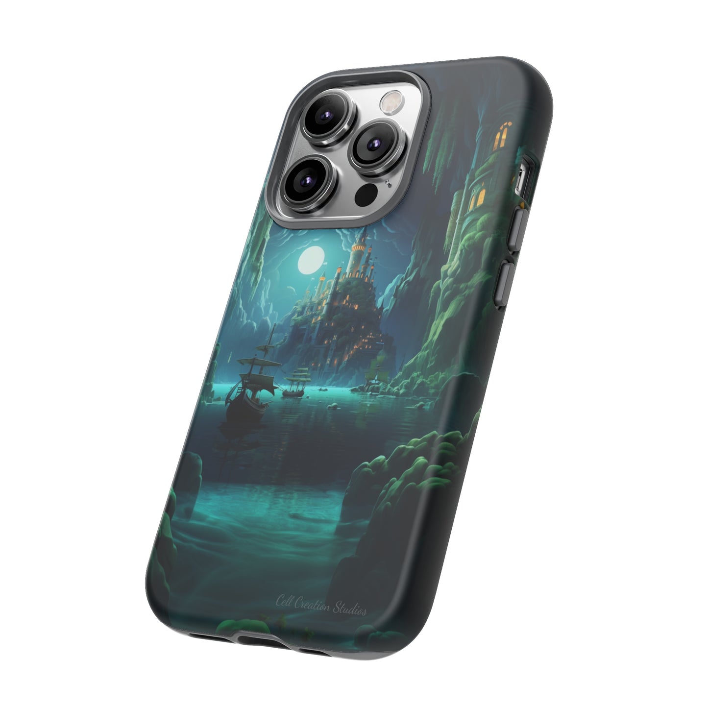 Introducing the "Moonlit Ancient City" Cell Phone Case – Explore Mysteries in the Glow of Moonlight -Tough Cases