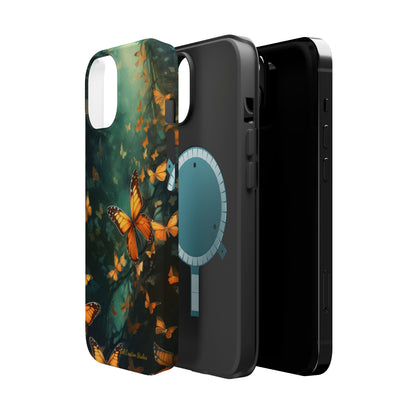 Introducing the "Butterfly Symphony" Cell Phone Case – Embrace the Dance of Nature! -MagSafe Tough Cases