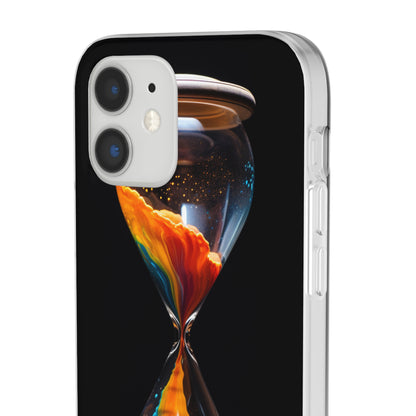 Introducing the "Vibrant Sands of Time" Cell Phone Case – Embrace the Beauty of Colorful Hourglass Design -Flexi Cases