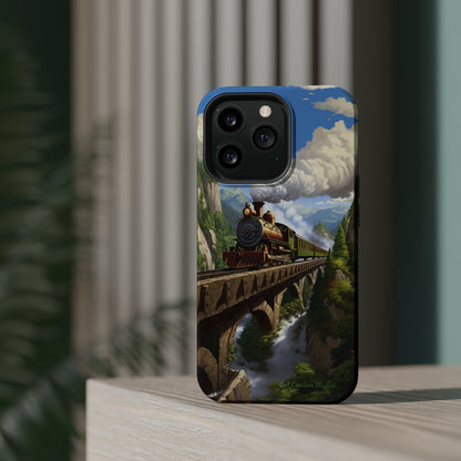 The "Scenic Mountain Train" Phone Case -MagSafe Tough Cases