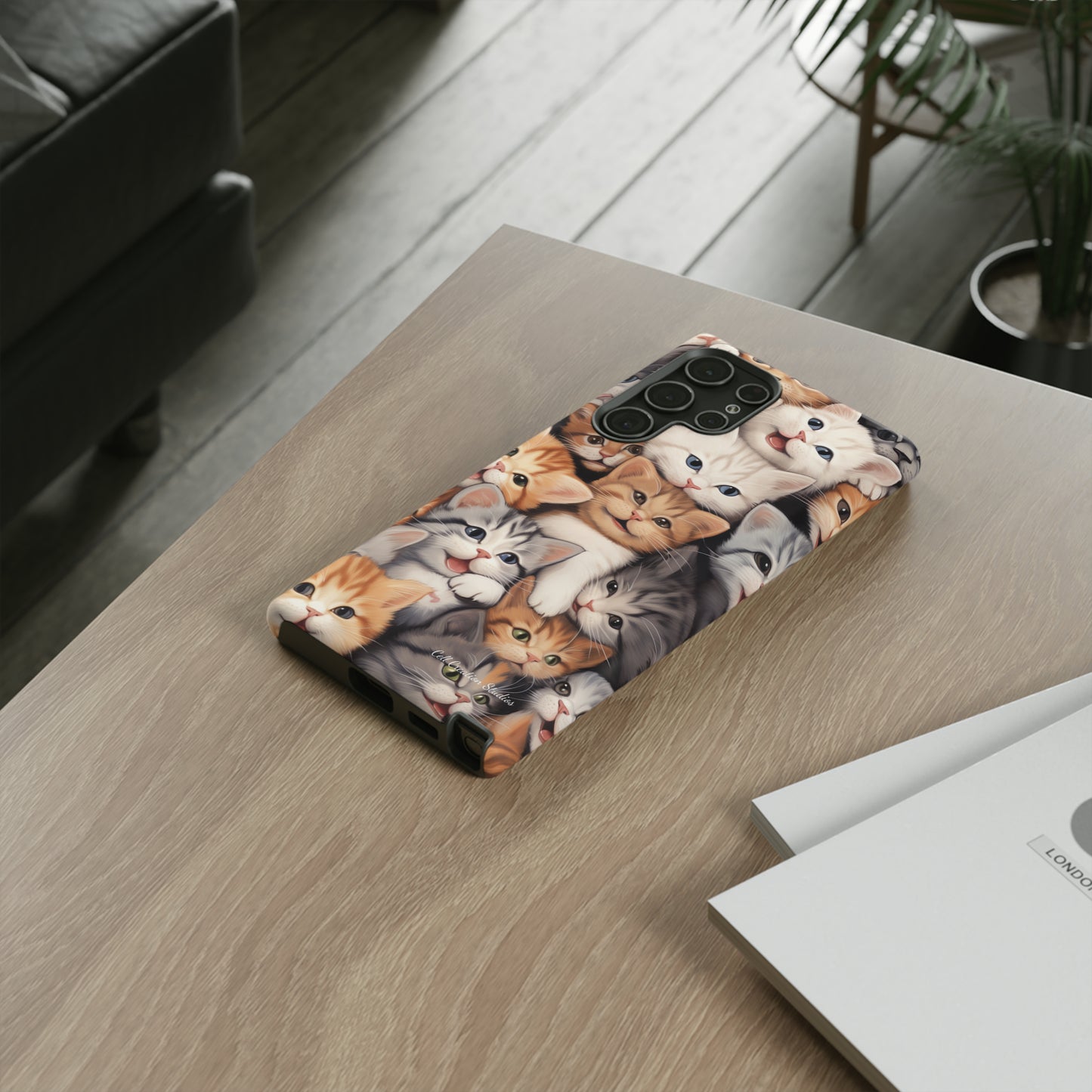 "Kitten Cuddle Haven" Phone Case -Tough Cases