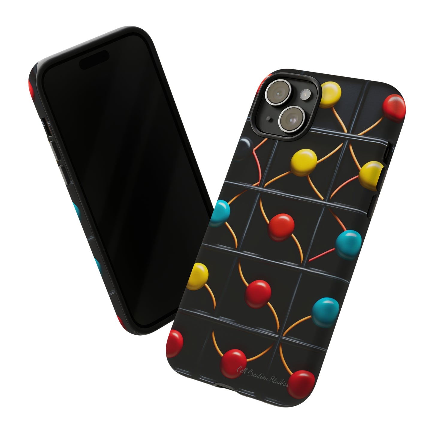 "Vibrant Spheres Fusion" -Tough Phone Cases