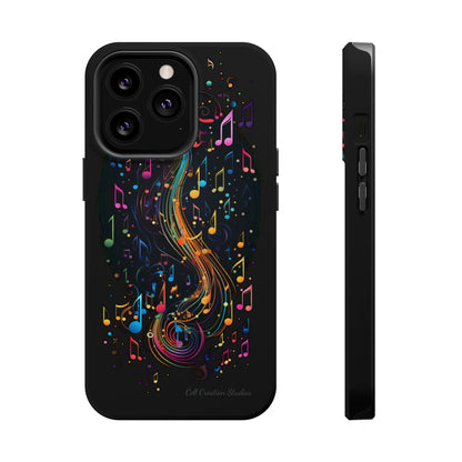 Elevate Your Style and Passion for Music with Our "Harmonious Notes" Cell Phone Case -MagSafe Tough Cases